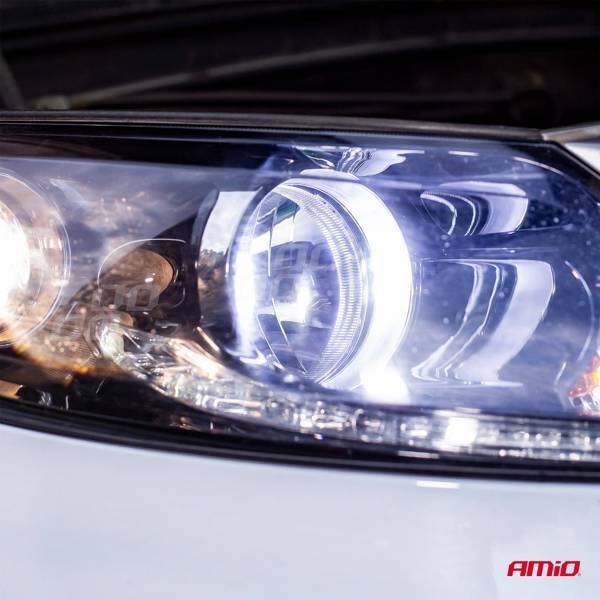 Λαμπτήρες αυτοκινήτου LED COB 4 πλευρών AMIO H8/H9/H11