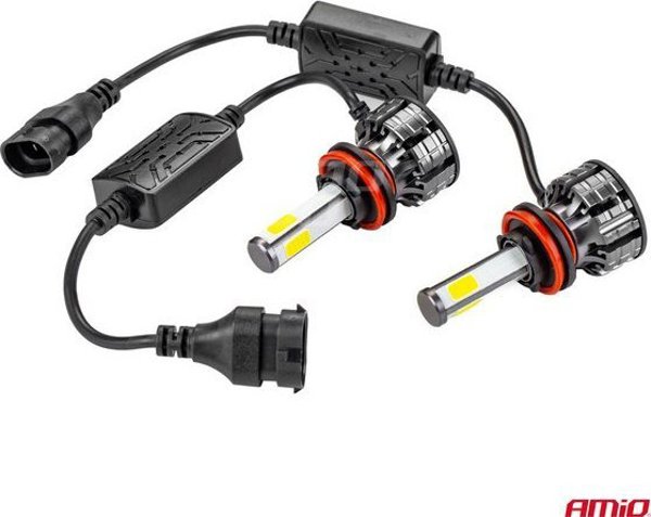 Λαμπτήρες αυτοκινήτου LED COB 4 πλευρών AMIO H8/H9/H11