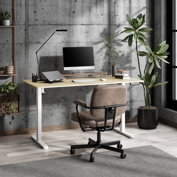 Γραφείο SENSE7 NOJO LIGHT Πεύκο - Λευκό 140x70 εκ.