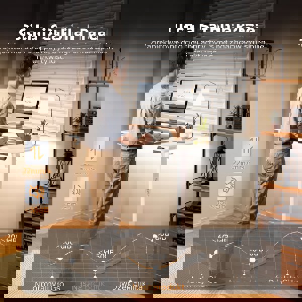 Γραφείο SENSE7 NOJO LIGHT Λευκό 120 εκ x 60 εκ