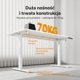 SENSE7 NOJO Light Ηλεκτρικό Γραφείο με Ρύθμιση Ύψους, 140x70 εκ., Λευκό