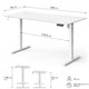SENSE7 NOJO Light Ηλεκτρικό Γραφείο με Ρύθμιση Ύψους, 140x70 εκ., Λευκό