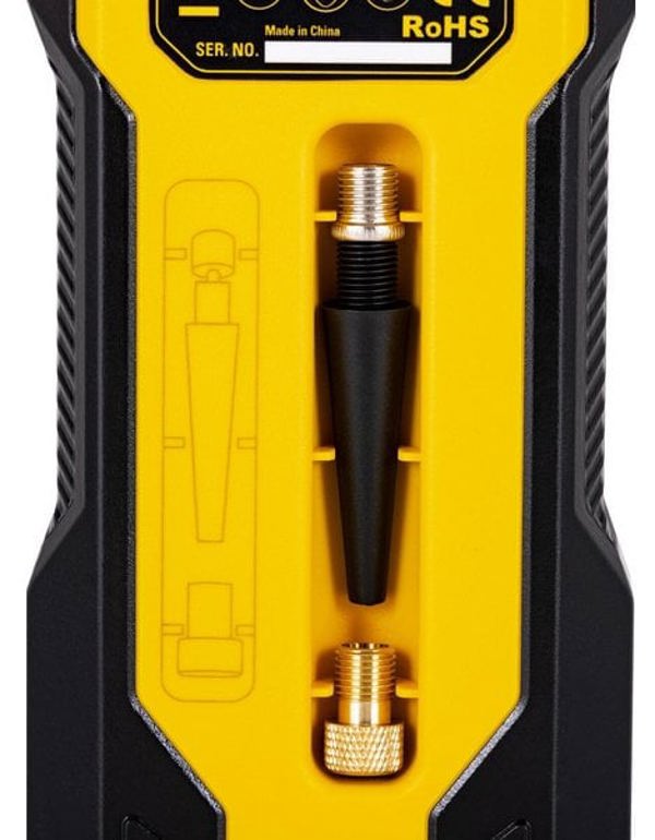 Stanley SXIF0101 Φορητός Συμπιεστής Αυτοκινήτου 12V με Μπαταρία Ιόντων Λιθίου, Λειτουργία Power Bank & Οθόνη Ενδείξεων