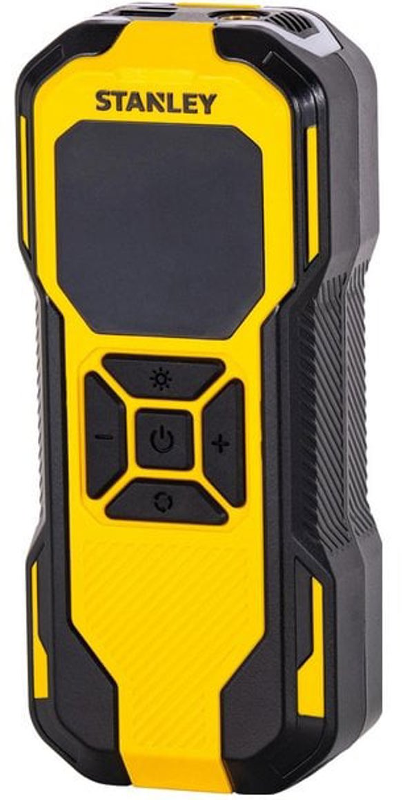 Stanley SXIF0101 Φορητός Συμπιεστής Αυτοκινήτου 12V με Μπαταρία Ιόντων Λιθίου, Λειτουργία Power Bank & Οθόνη Ενδείξεων