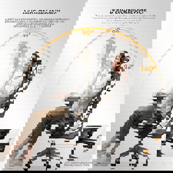 SENSE7 Καρέκλα γραφείου NOBU γραφίτης