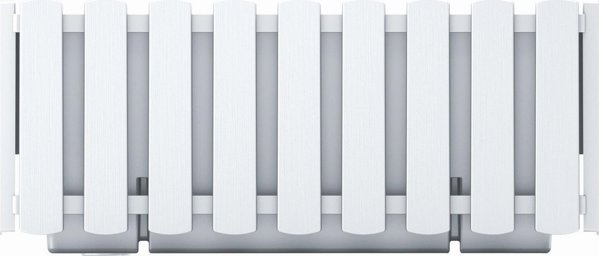 Ζαρντινιέρα μπαλκονιού Boardee Fencycase DDEF400 λευκή