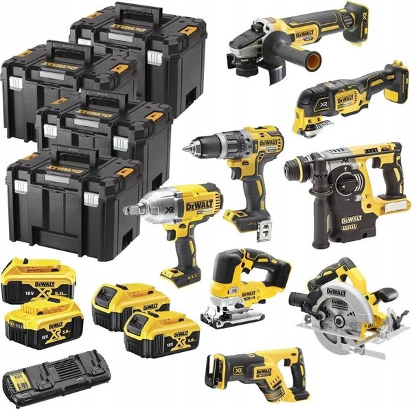 Σετ ηλεκτρικών εργαλείων Dewalt 17 τεμαχίων (DCK865P4T-QW)