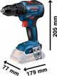 Σετ Ηλεκτρικών Εργαλείων Bosch Bosch combo kit μπαταρίας GDX 18V-200 Professional + GSR 18V-55 Professional, 18Volt, σετ εργαλείων (μπλε/μαύρο, 2x 4,0Ah Li-ion μπαταρίες, κλειδί κρούσης και δράπανο, σε L θήκη)