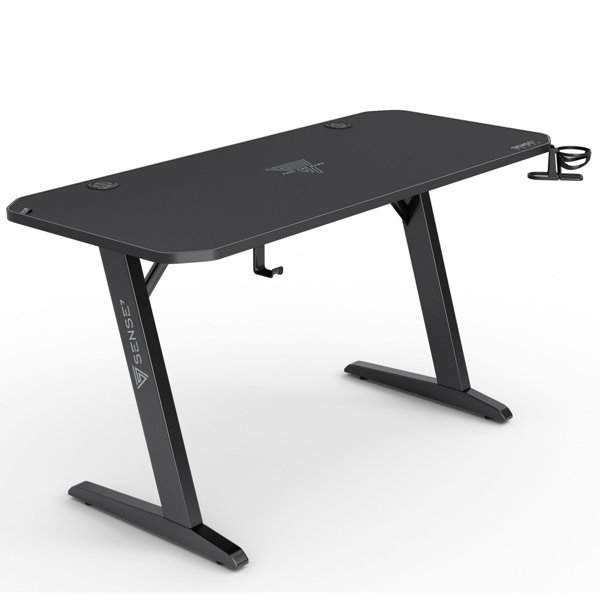 SENSE7 Nomad Classic Gaming Γραφείο, 140x60 cm, Μαύρο
