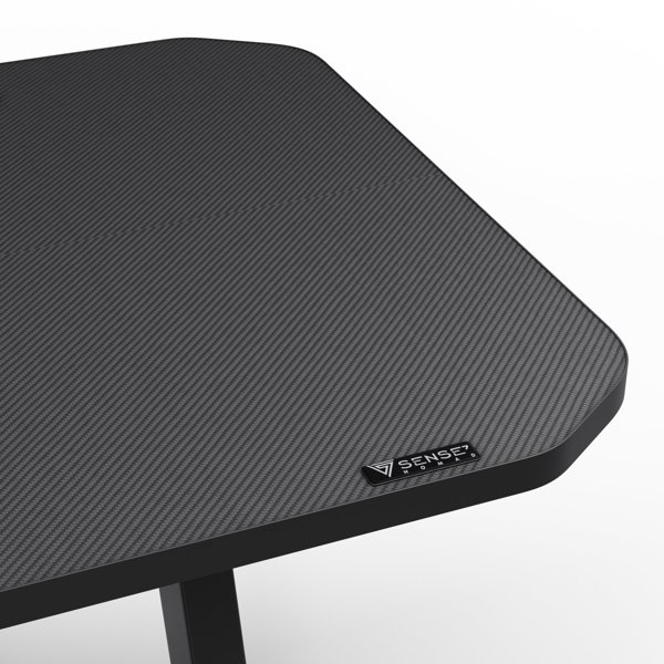 SENSE7 Nomad Classic Gaming Γραφείο, 140x60 cm, Μαύρο