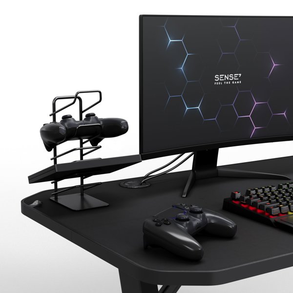SENSE7 Nomad Classic Gaming Γραφείο, 140x60 cm, Μαύρο
