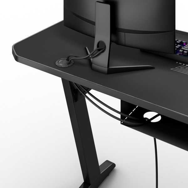 SENSE7 Nomad Classic Gaming Γραφείο, 140x60 cm, Μαύρο
