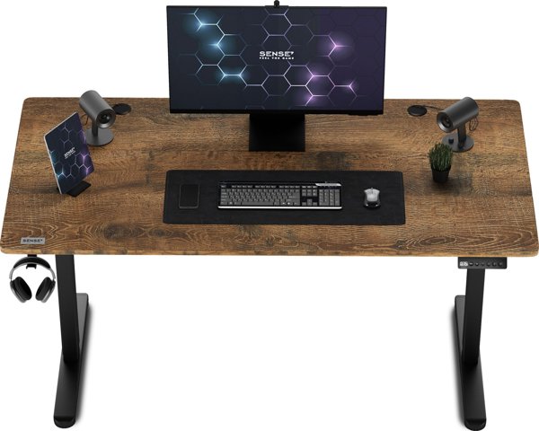 SENSE7 Γραφείο Nojo Wenge 140 cmx70 cm Μαύρη Δρυ 13258026 5902659847027