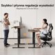 SENSE7 NOJO Light Ηλεκτρικό Γραφείο Gaming & Εργασίας, Μαύρο Δρυς, 120x60 εκ.