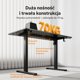 SENSE7 NOJO Light Ηλεκτρικό Γραφείο Gaming & Εργασίας, Μαύρο Δρυς, 120x60 εκ.