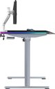 Ultradesk Quest Gaming Desk, Ηλεκτρικό Γραφείο με Ρύθμιση Ύψους 72-120cm, Επιφάνεια 140x70cm, Γκρι-Μαύρο