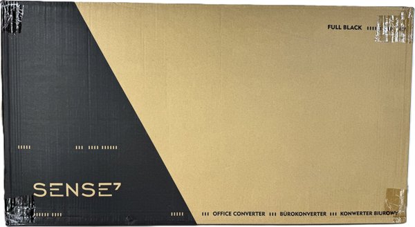 SENSE7 Μετατροπέας Γραφείου, Ρυθμιζόμενη Επιφάνεια Εργασίας, Μαύρο Χρώμα, 81 cm x 40 cm