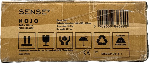 Biurko SENSE7 Nojo Black 140 cmx70 cm Black