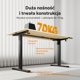 SENSE7 NOJO Light Ηλεκτρικό Γραφείο με Ρύθμιση Ύψους, Πεύκο - Μαύρο, 140x70 εκ.
