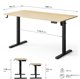 SENSE7 NOJO Light Ηλεκτρικό Γραφείο με Ρύθμιση Ύψους, Πεύκο - Μαύρο, 140x70 εκ.