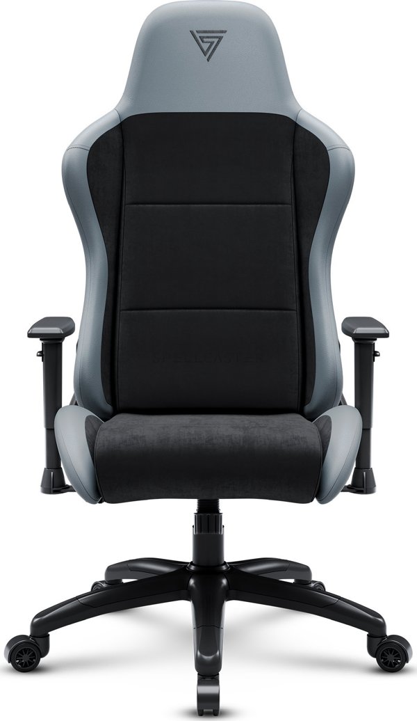SENSE7 Gaming Πολυθρόνα Spellcaster XL PU, Μαύρο-Γκρι, Εργονομική Καρέκλα Γραφείου