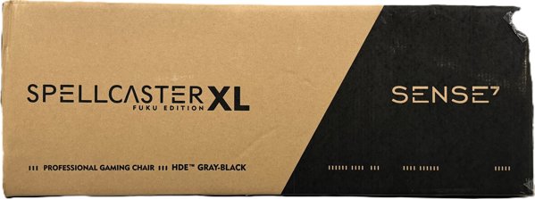 SENSE7 Gaming Πολυθρόνα Spellcaster XL PU, Μαύρο-Γκρι, Εργονομική Καρέκλα Γραφείου