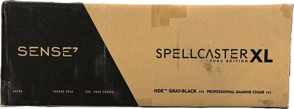 SENSE7 Gaming Πολυθρόνα Spellcaster XL PU, Μαύρο-Γκρι, Εργονομική Καρέκλα Γραφείου