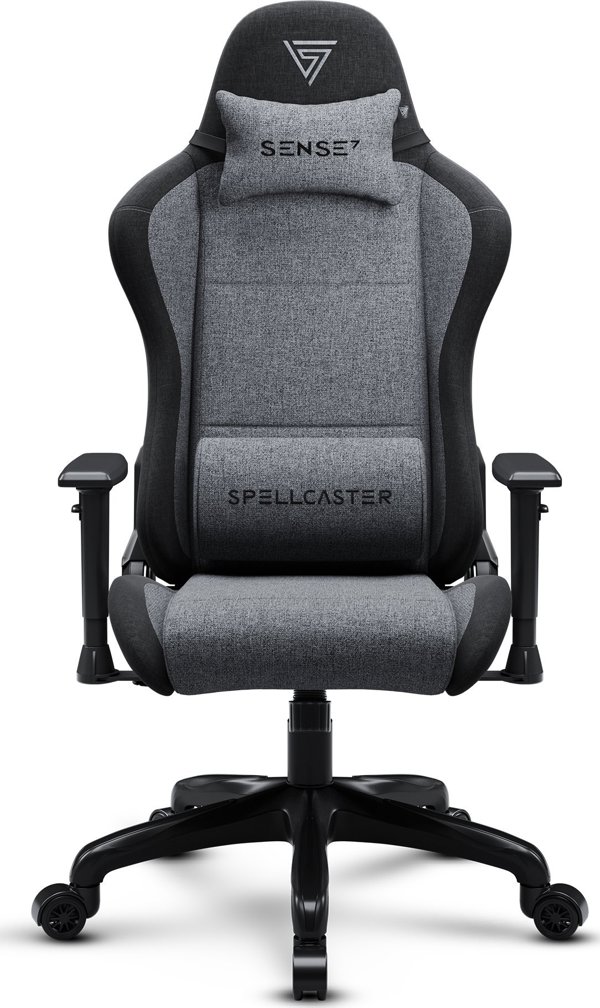 SENSE7 Spellcaster FUKU Καρέκλα Gaming Υφασμάτινη Μαύρο-Γκρι