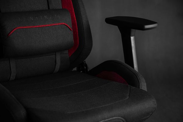 SENSE7 Sentinel Καρέκλα Gaming Υφασμάτινη Μαύρο-Κόκκινο