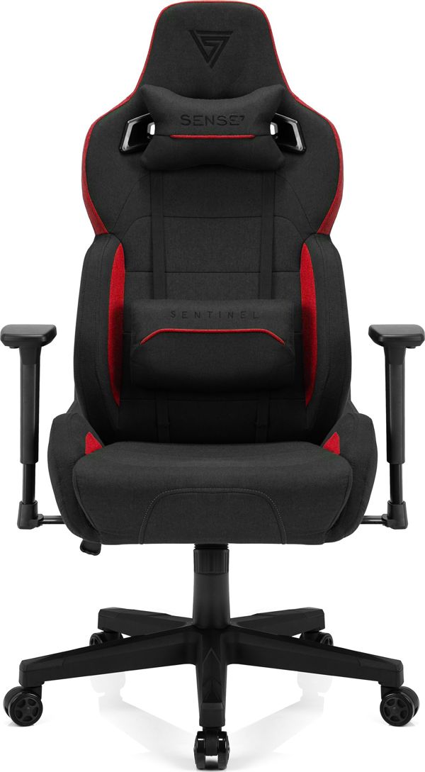 SENSE7 Sentinel Καρέκλα Gaming Υφασμάτινη Μαύρο-Κόκκινο