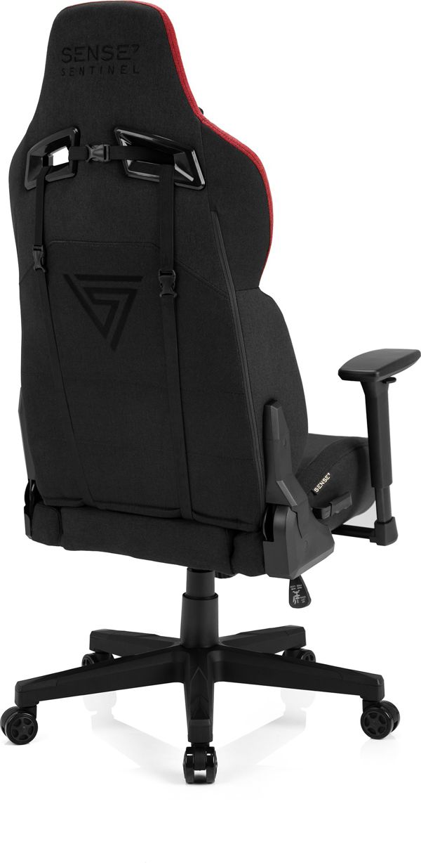SENSE7 Sentinel Καρέκλα Gaming Υφασμάτινη Μαύρο-Κόκκινο