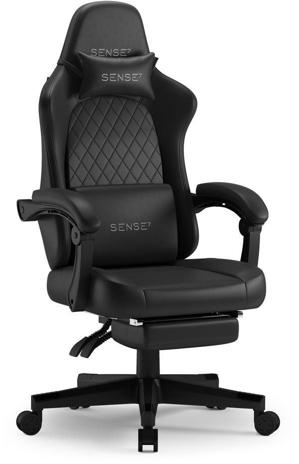 Πολυθρόνα Γραφείου SENSE7 Devon PU Μαύρη