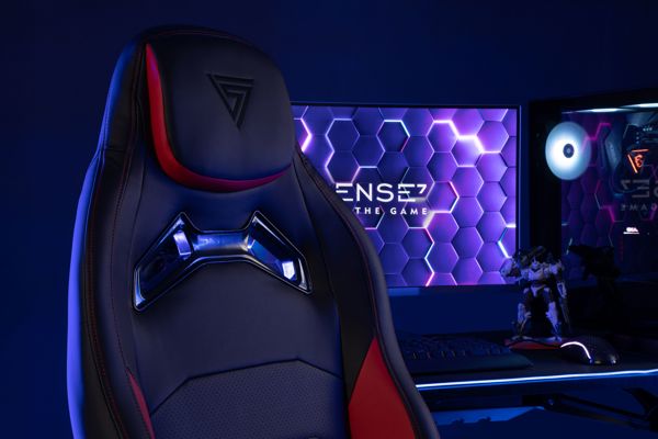 SENSE7 Vanguard Πολυθρόνα Gaming Υφασμάτινη Μαύρη