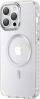 Kingxbar Kingxbar PQY Ice Crystal Series μαγνητική θήκη iPhone 14 MagSafe ασημί