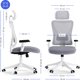 SENSE7 Tone Καρέκλα Γραφείου, Εργονομική Πολυθρόνα, Λευκό-Γκρι Χρώμα