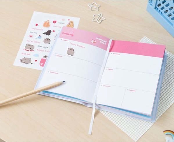 Ημερολόγιο Planner Εβδομαδιαίο Pusheen 2022/2023, 11x15.5cm, με Αυτοκόλλητα
