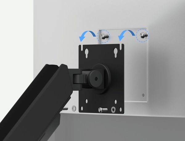 SENSE7 HANG DOUBLE Επιτραπέζια Βάση για 2 Οθόνες 17"-32", VESA 75x75/100x100mm