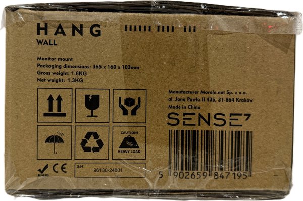 SENSE7 HANG WALL Βάση Τοίχου για Οθόνη 17"-32" με VESA 75x75mm