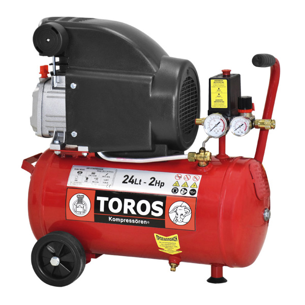 TOROS ΑΕΡΟΣΥΜΠΙΕΣΤΗΣ ΜΟΝΟΜΠΛΟΚ  24LT/2HP 230V 40141