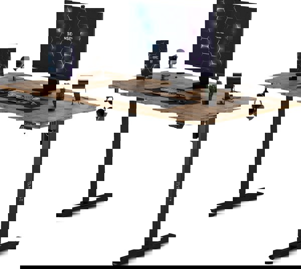 SENSE7 Γραφείο Nojo Wenge 140 cmx70 cm Μαύρη Δρυ 13258026 5902659847027