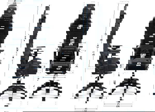 Πολυθρόνα SENSE7 Spellcaster FUKU XL PU μαύρη