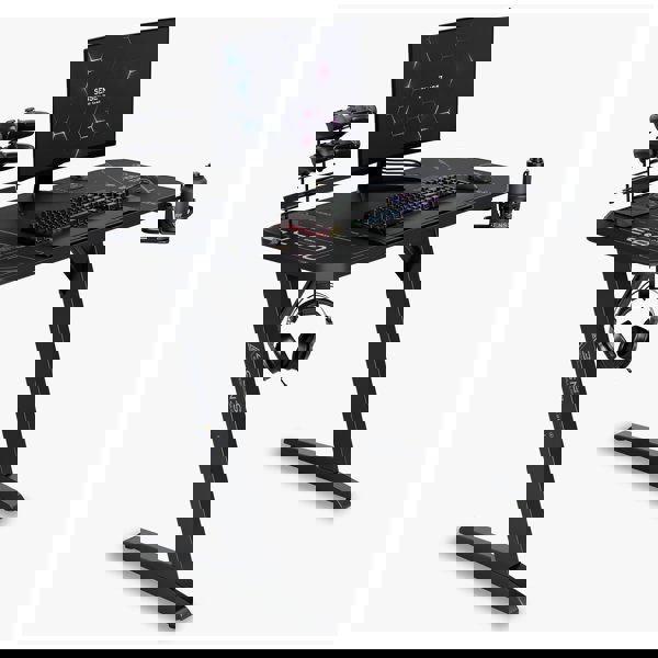 Gaming γραφείο SENSE7 Nomad Cybernetic Μαύρο 120x60 cm