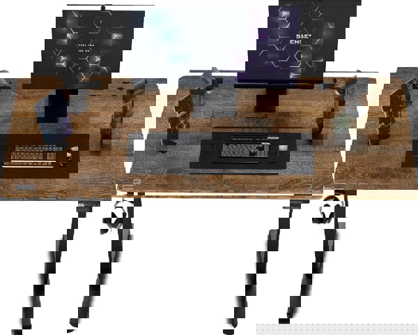 SENSE7 Γραφείο Nojo Wenge 140 cmx70 cm Μαύρη Δρυ 13258026 5902659847027